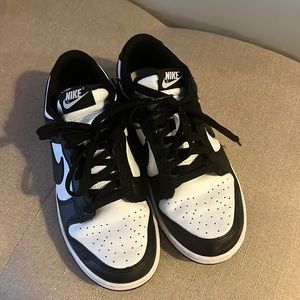 Authentic women’s size 8.5 Nike panda dunks.